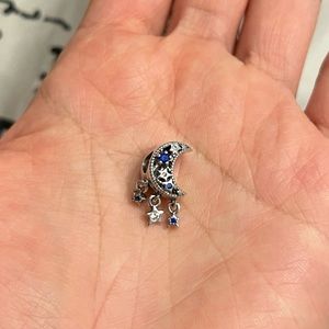 Pandora charms blue starts&moon